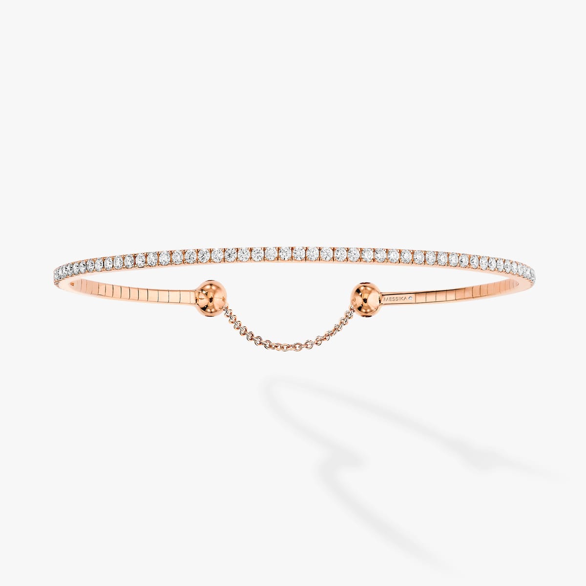 Skinny 1,6ct Pink Gold Diamond For Her Bracelet 04849-PG