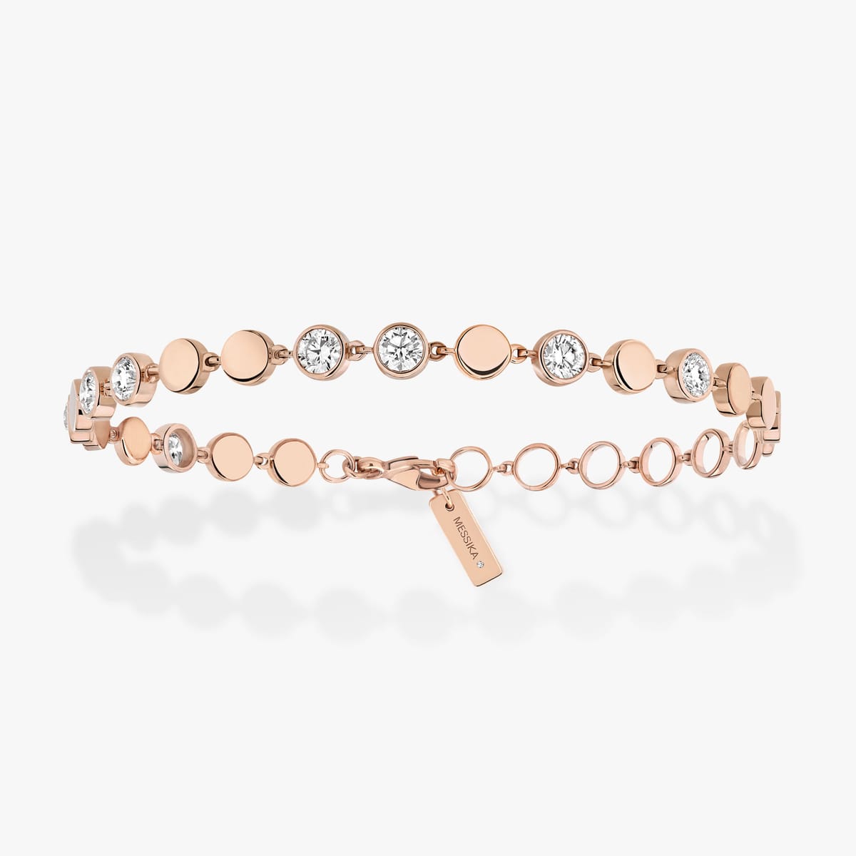 D-Vibes手链 中号款 Pink Gold Diamond For Her Bracelet 12484-PG