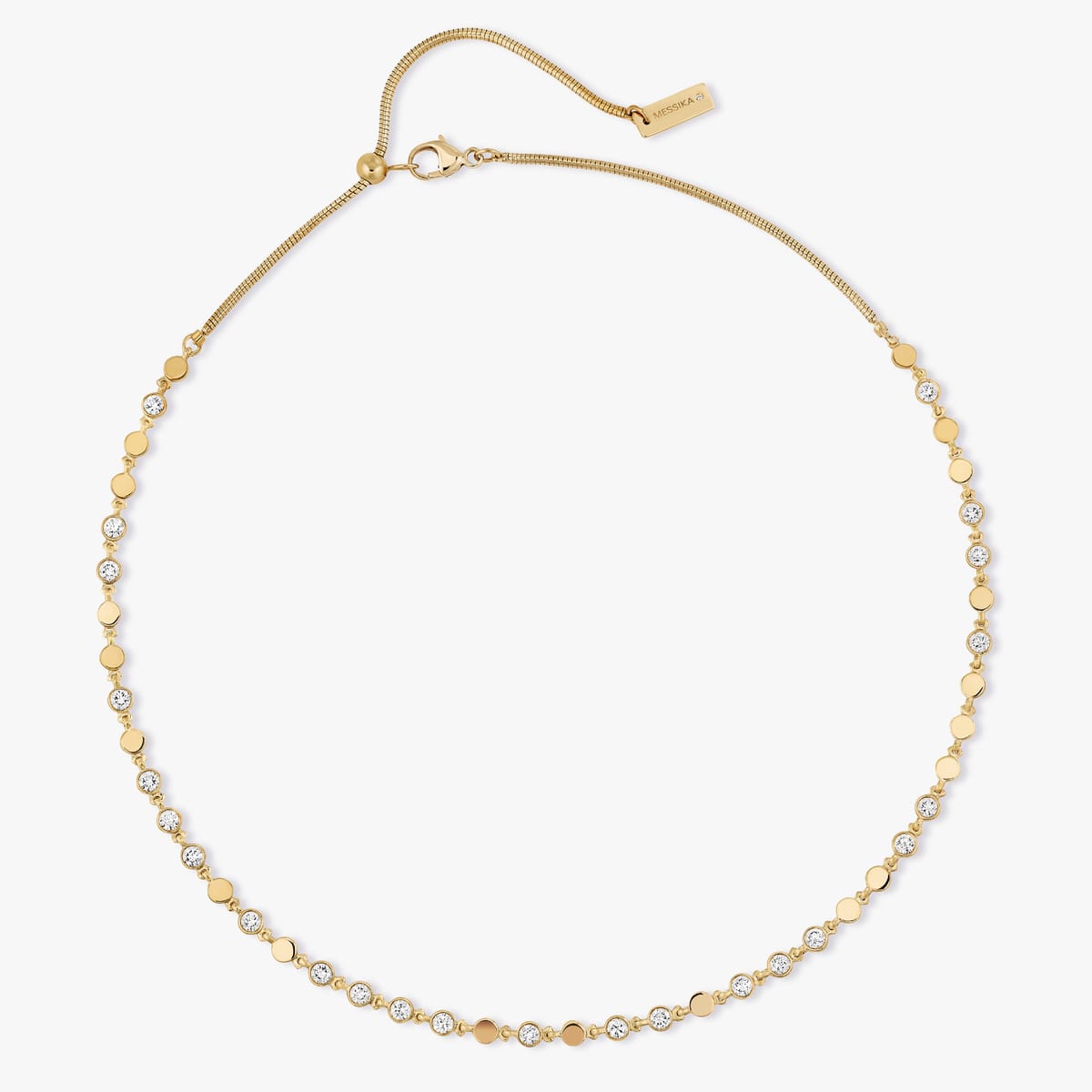 D-Vibes项链 小号款 Yellow Gold Diamond For Her Necklace 12351-YG