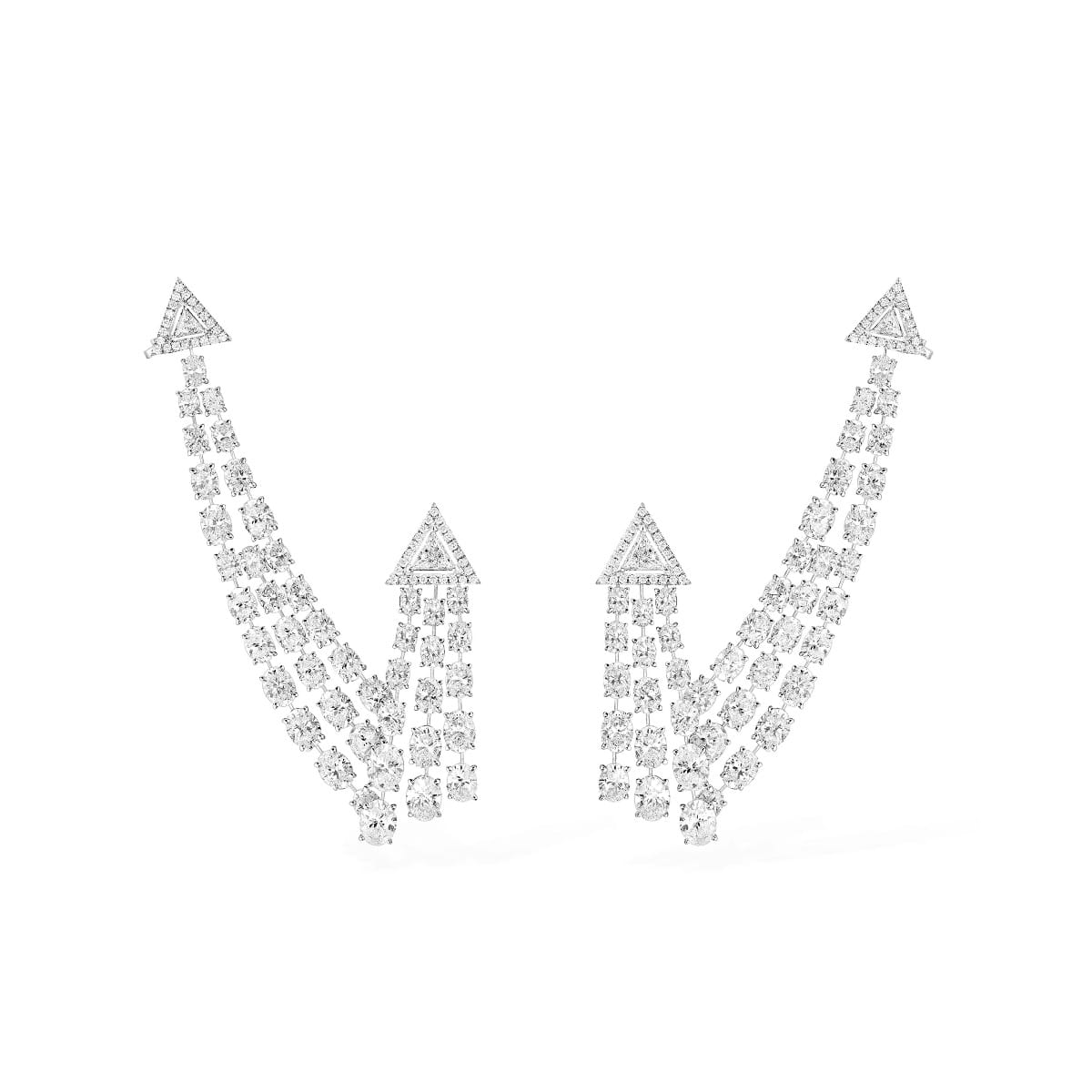 Kashmir系列 White Gold For Her Earrings 07082-WG