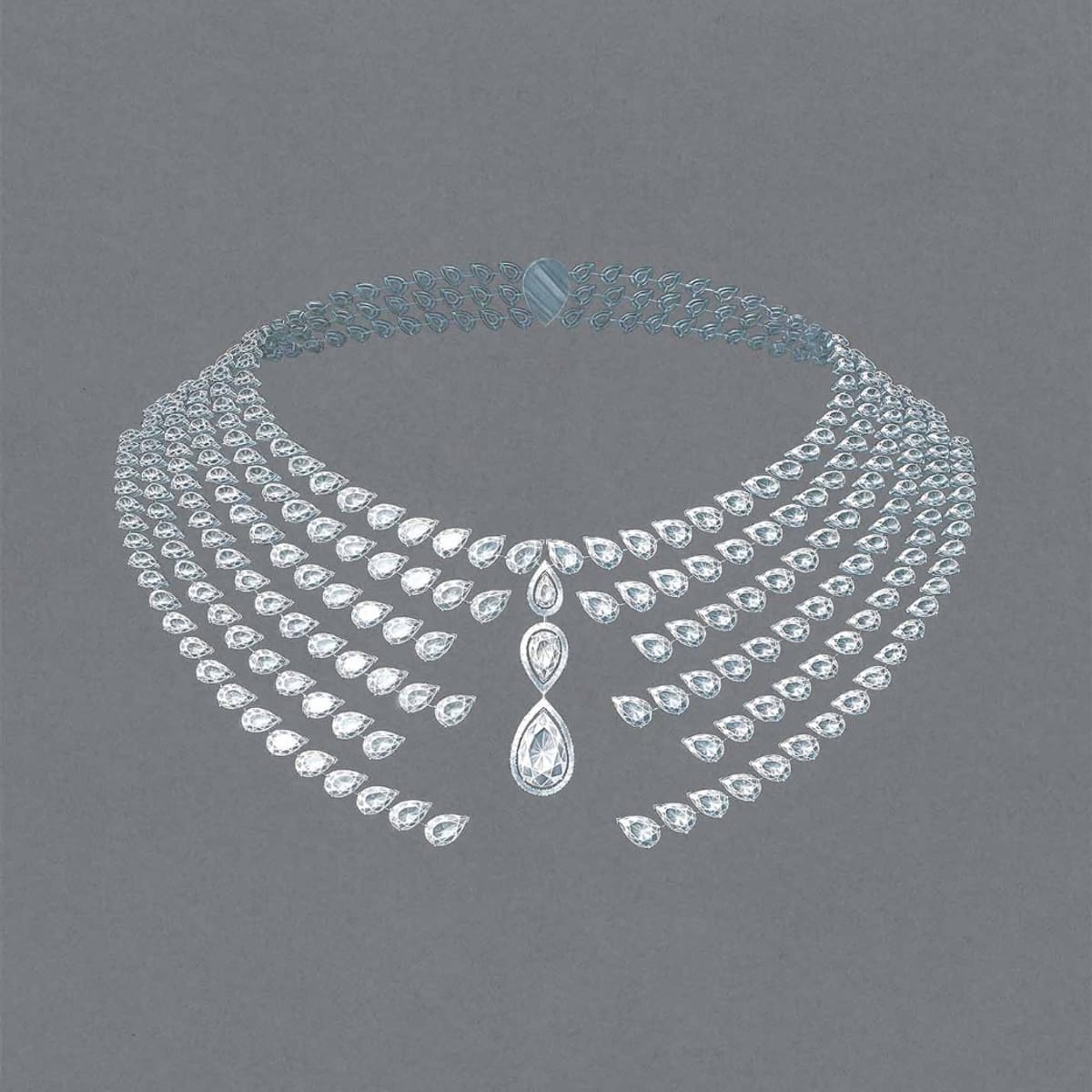 Shards of Mirror系列 White Gold For Her Necklace 06979-WG