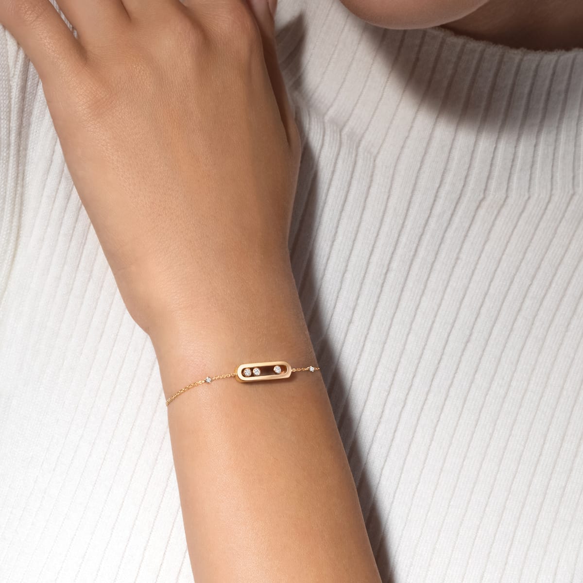 Bracelet Baby Move 黄金 钻石 她的珍礼 手链 04324-YG