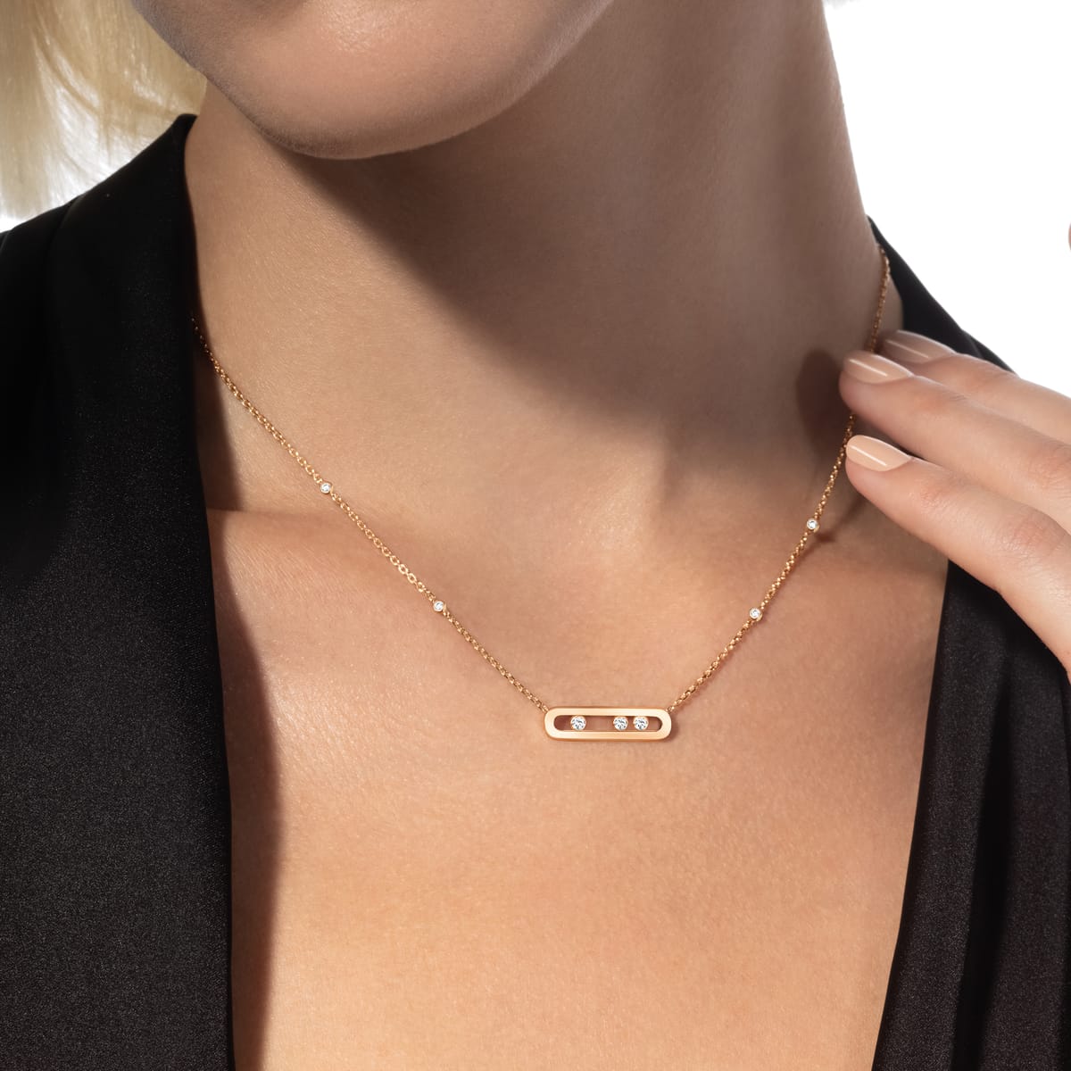 Collier Baby Move 黄金 钻石  她的珍礼 项链 04323-YG
