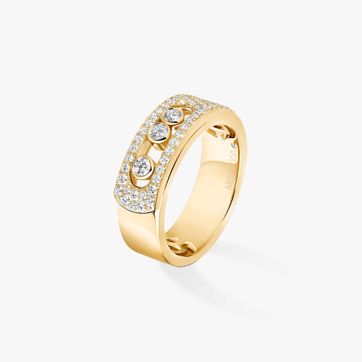 Move Noa密镶钻石 Yellow Gold Diamond For Her Ring 06129-YG