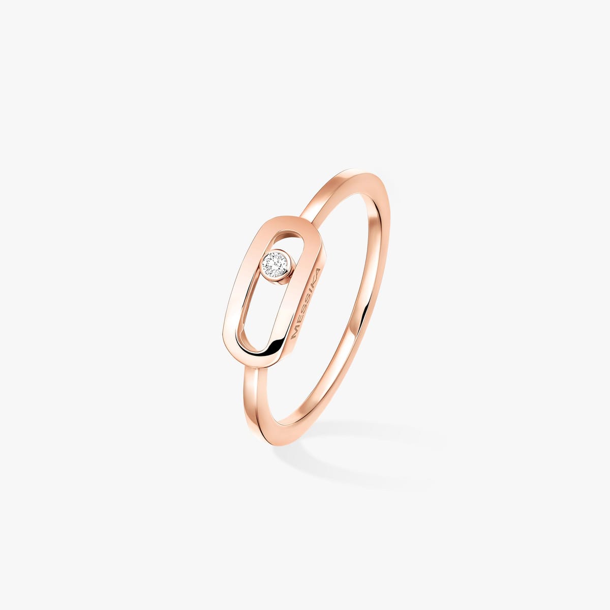 Move Uno金 Pink Gold Diamond For Her Ring 10055-PG