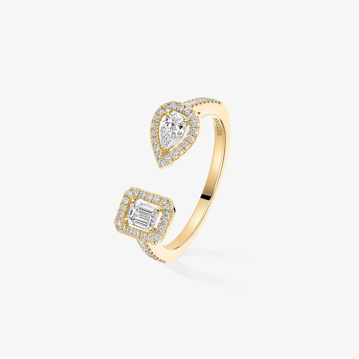 My Twin Toi & Moi 0.15克拉 x2 Yellow Gold Diamond For Her Ring 06471-YG