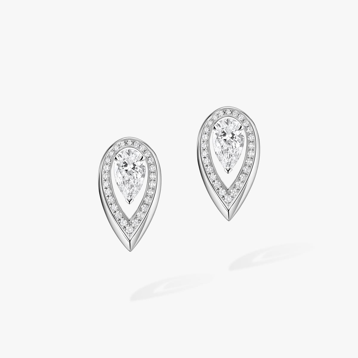Fiery 0.40克拉 White Gold Diamond For Her Earrings 14377-WG