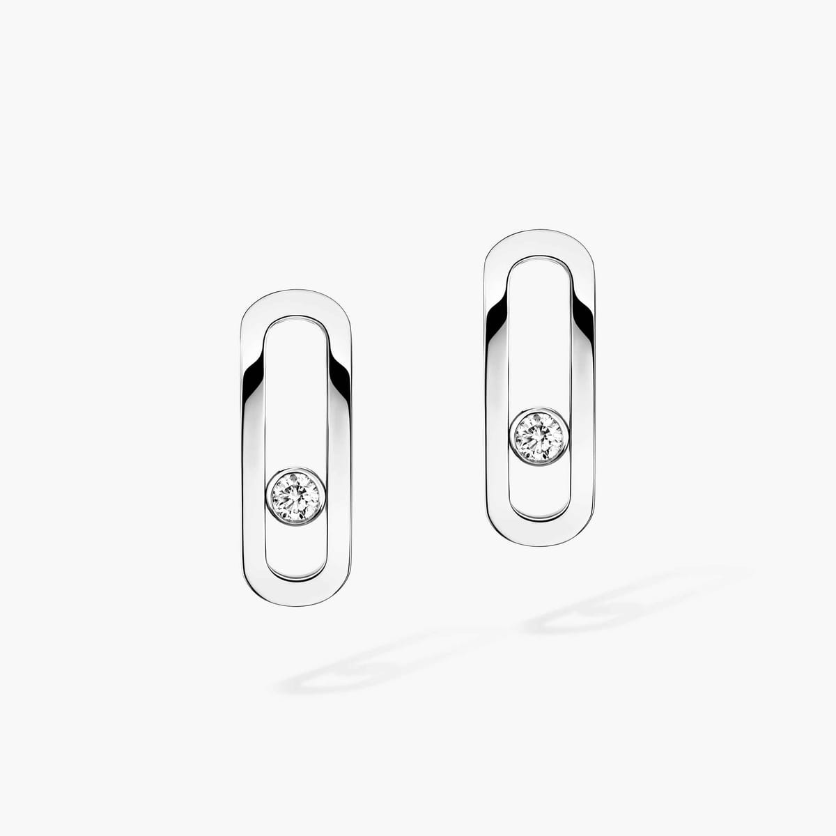 Move Uno 白金 钻石  她的珍礼 耳环 12182-WG