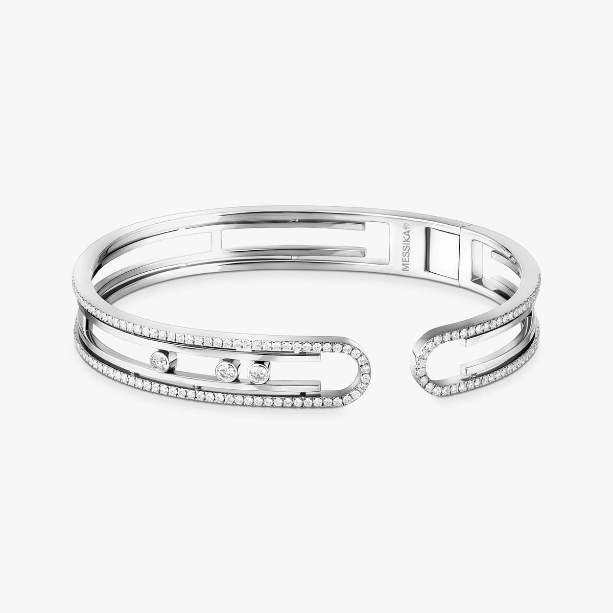 Move 10th手镯 White Gold Diamond For Her Bracelet 11426-WG