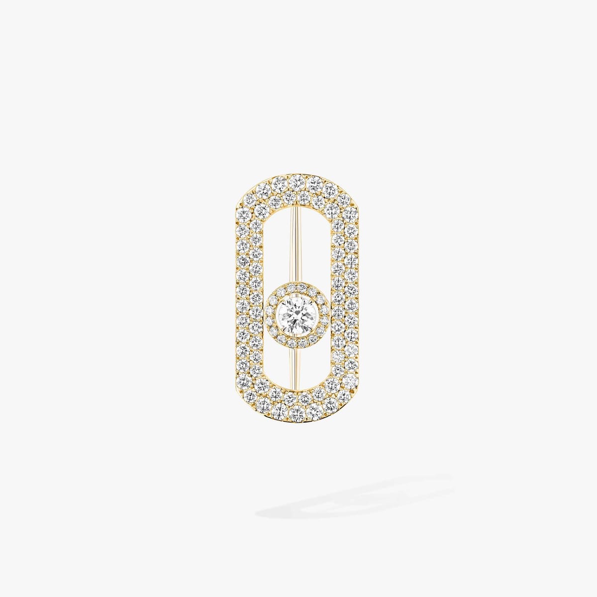 So Move密镶钻石胸针 黄金 钻石 混合的 Broche 14960-YG