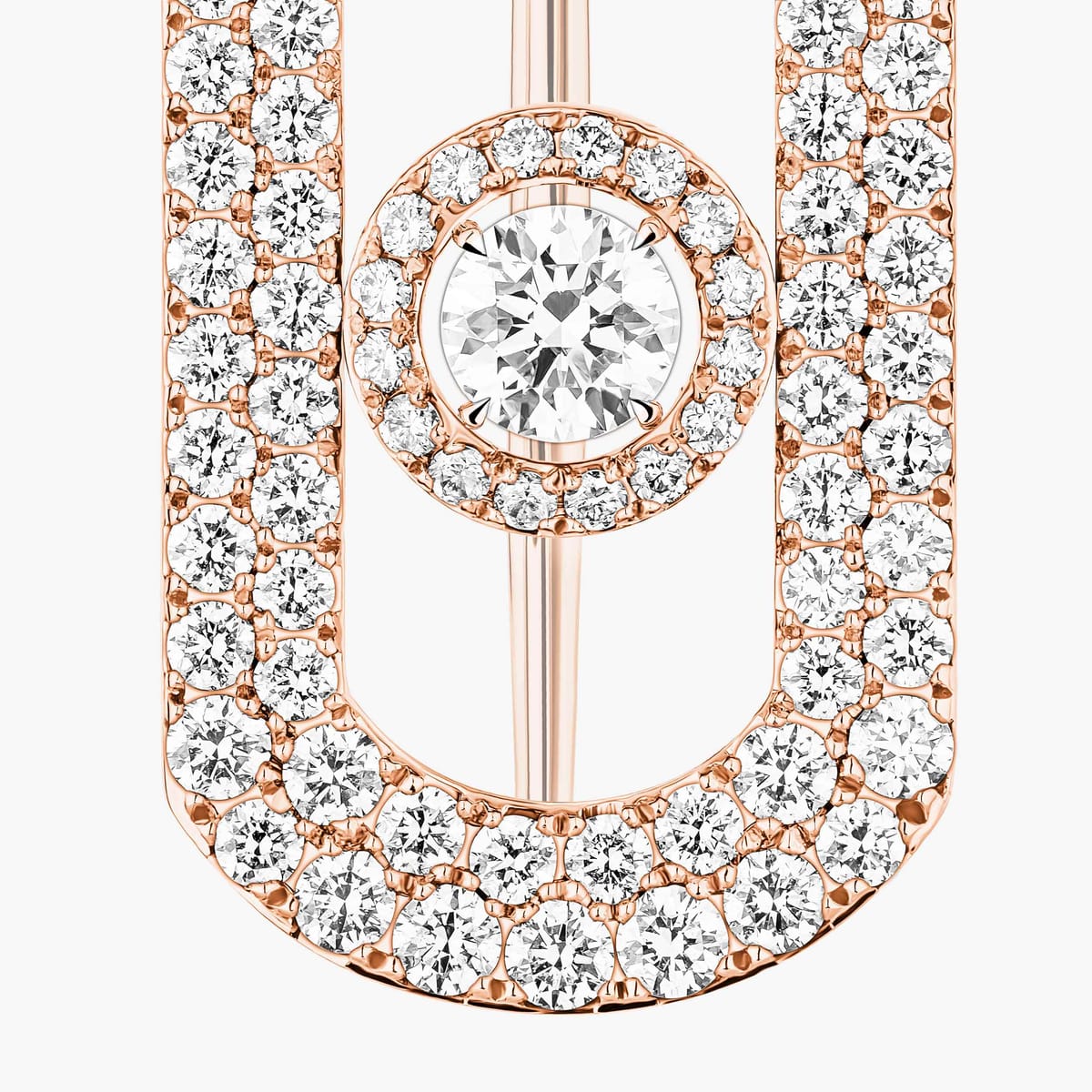 So Move密镶钻石胸针 玫瑰金 钻石 混合的 Broche 14960-PG