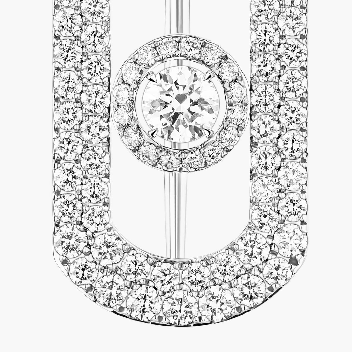 So Move密镶钻石胸针 白金 钻石  混合的 Broche 14960-WG