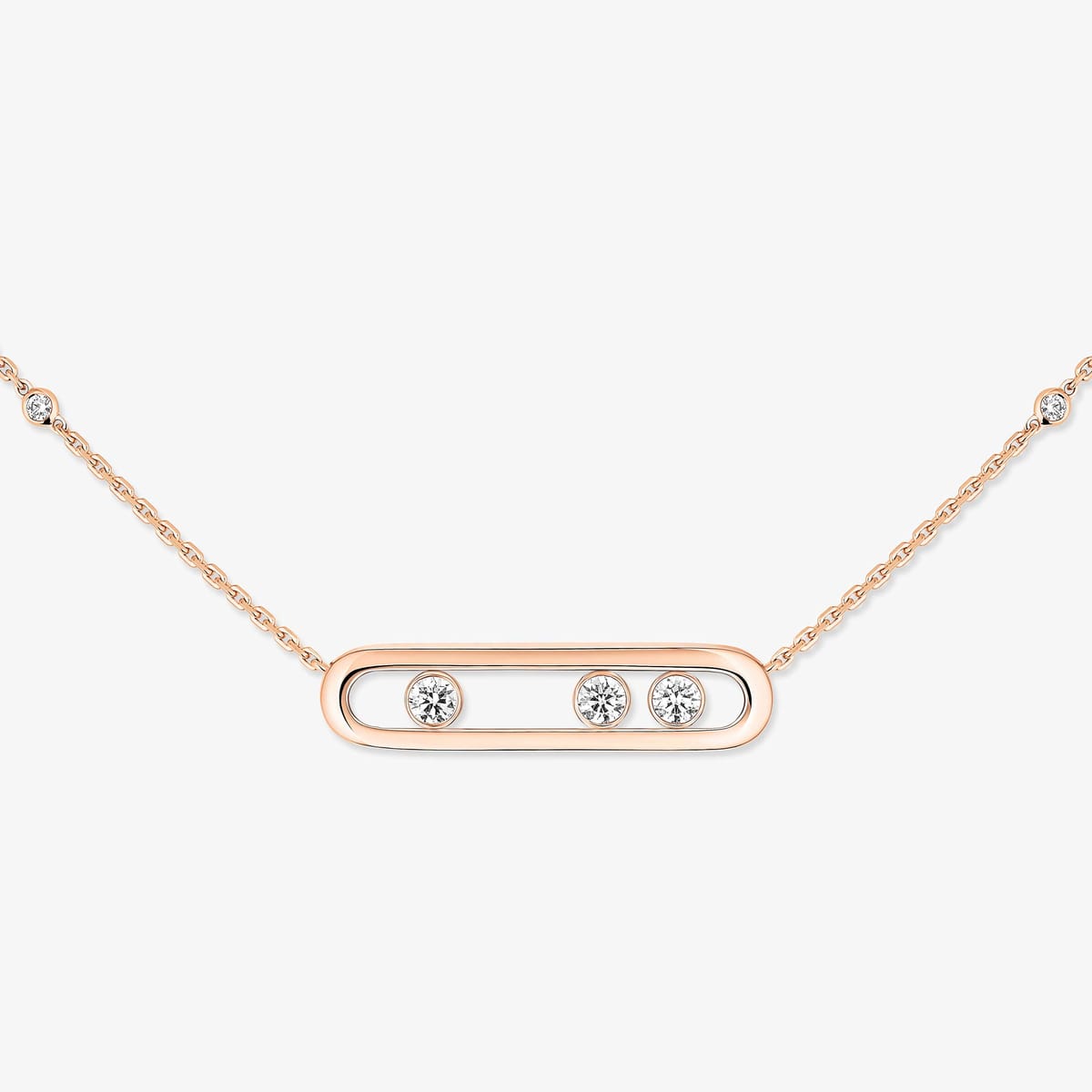 Collier Move 玫瑰金 钻石  她的珍礼 项链 03997-PG