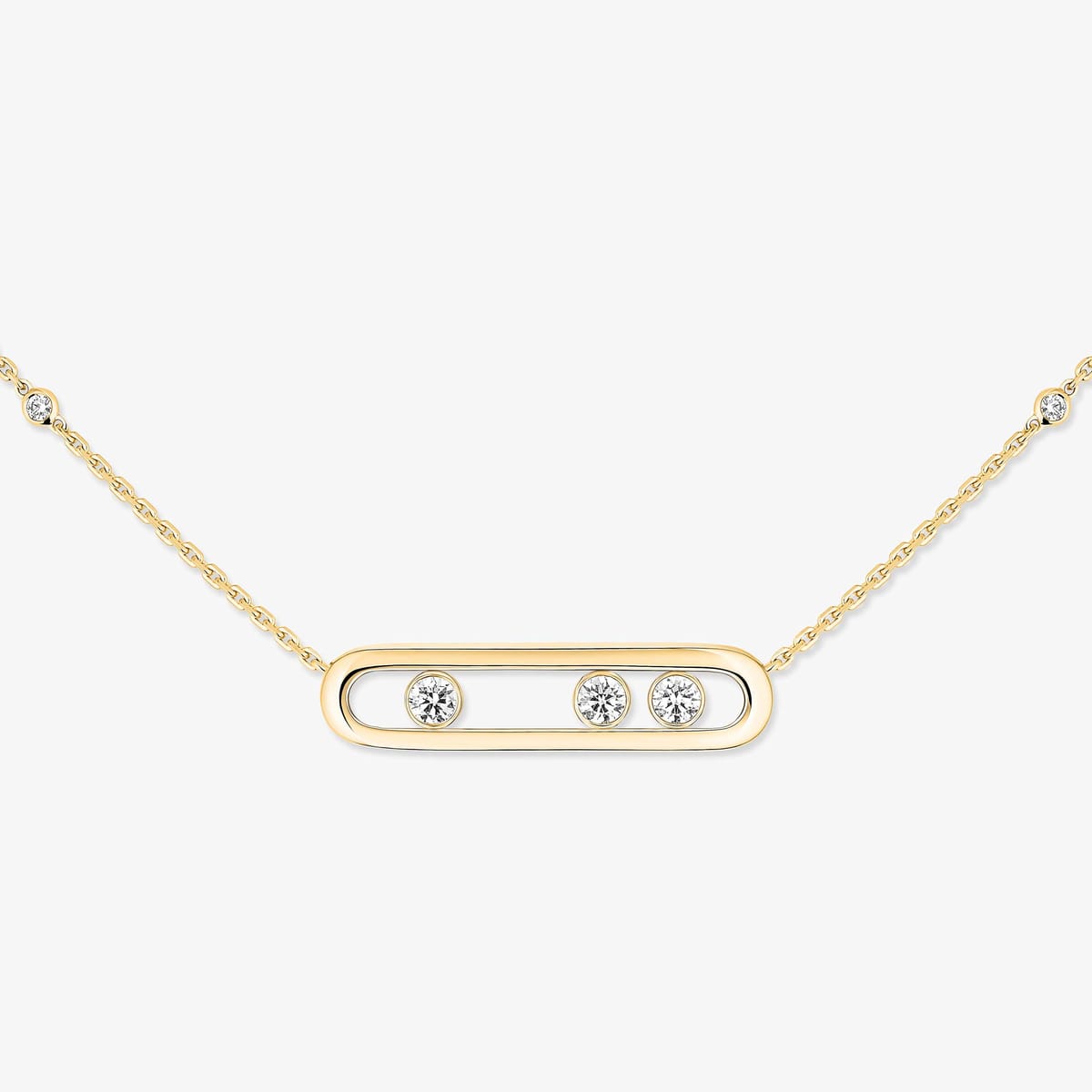 Collier Move 黄金 钻石  她的珍礼 项链 03997-YG