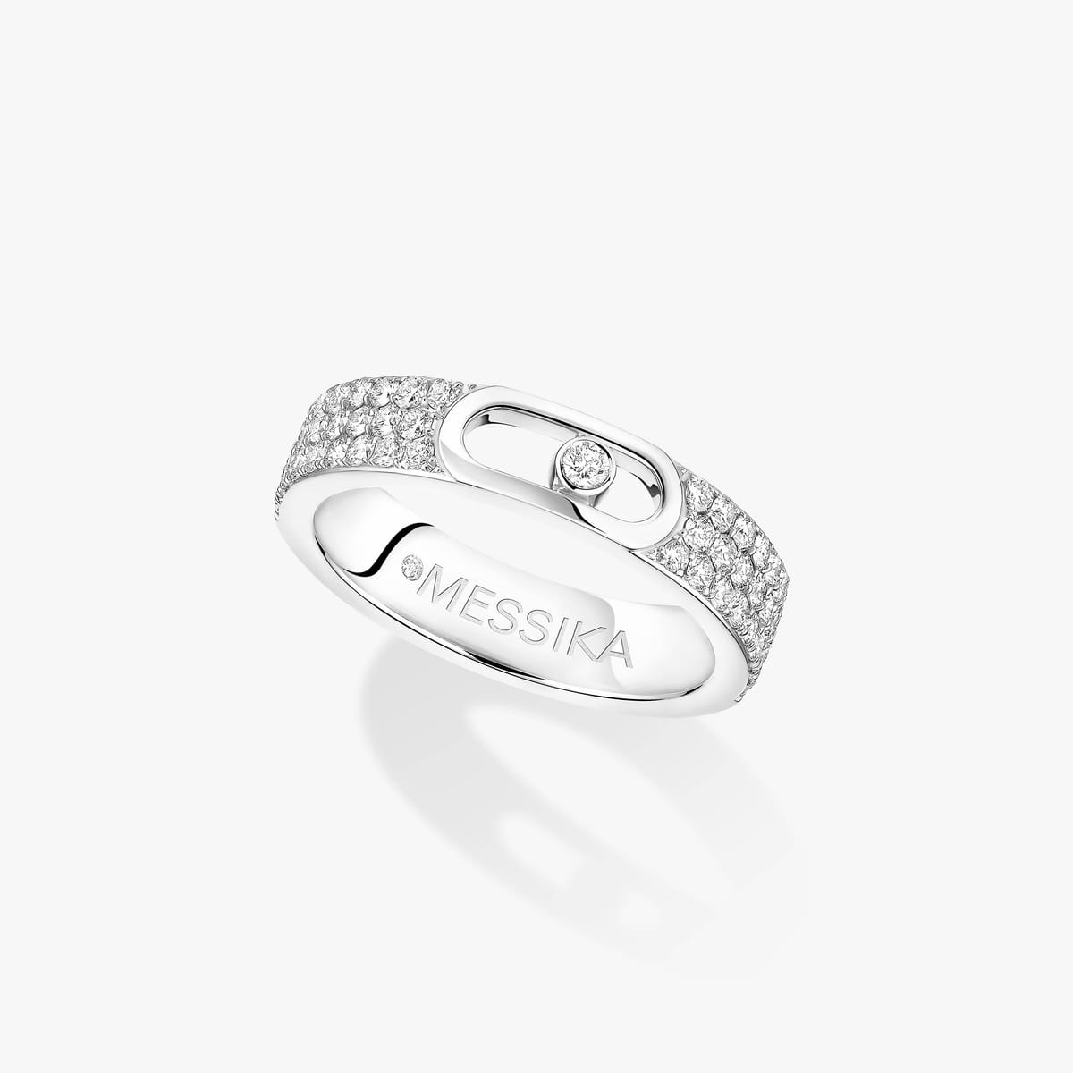 Move Joaillerie 密镶钻石结婚戒指 White Gold Diamond For Her Ring 13555-WG