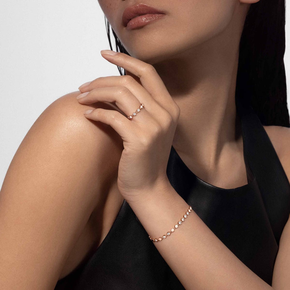 D-Vibes 小号款 Pink Gold Diamond For Her Ring 12990-PG