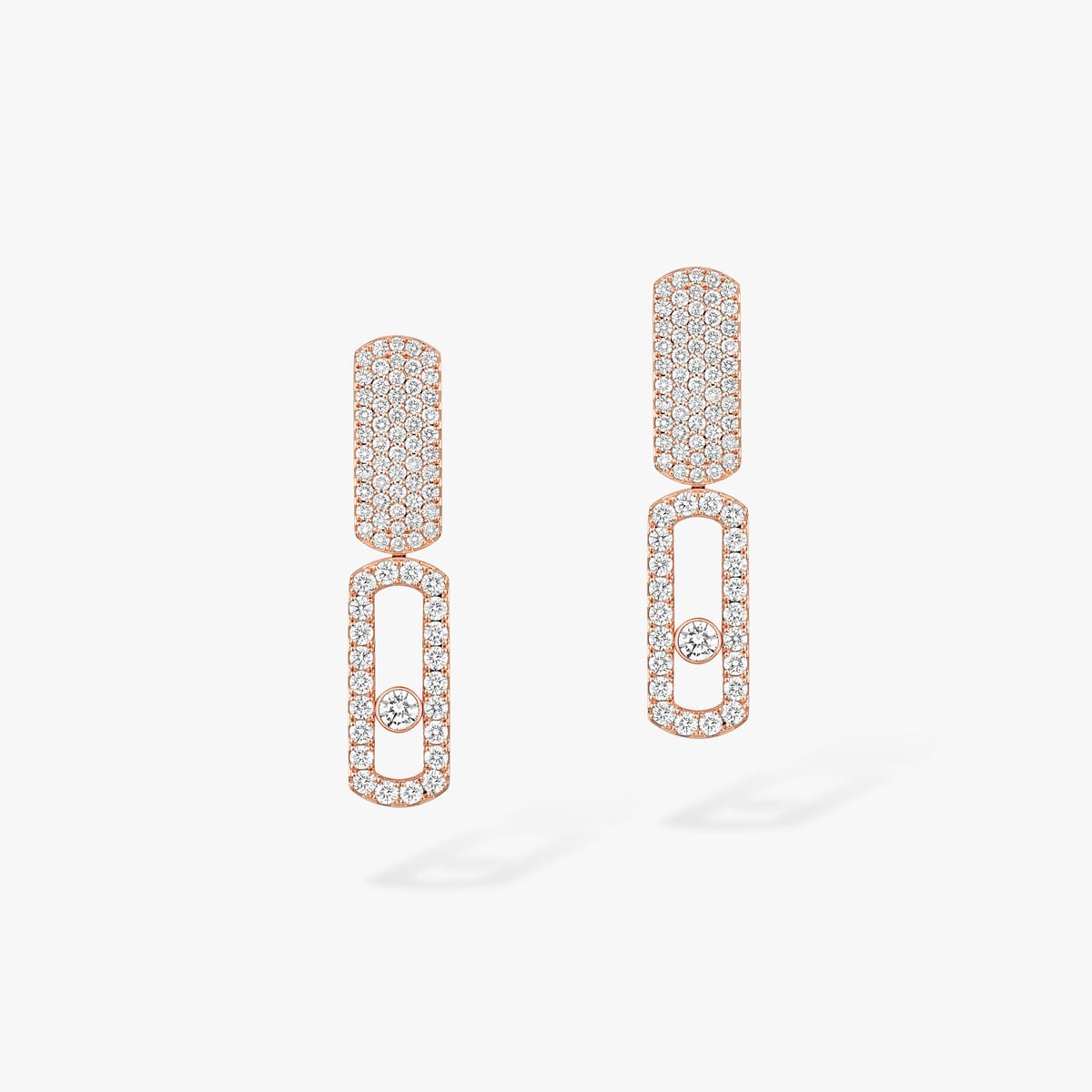 Imperial Move 大号款 Pink Gold Diamond For Her Earrings 13754-PG