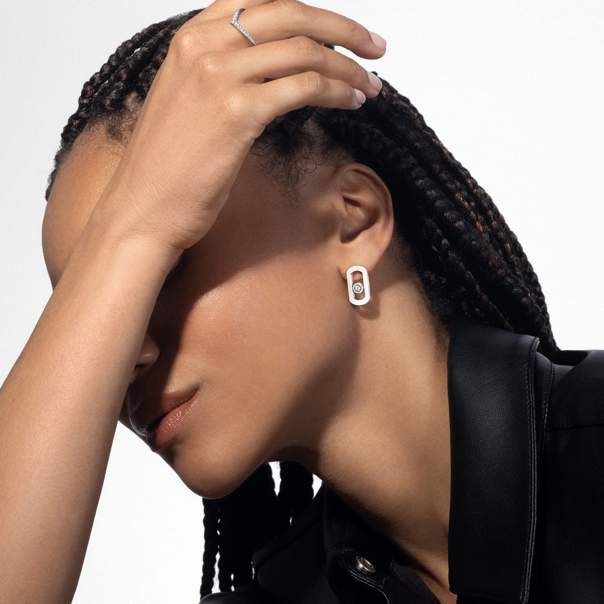 So Move White Gold Diamond For Her Earrings 12930-WG