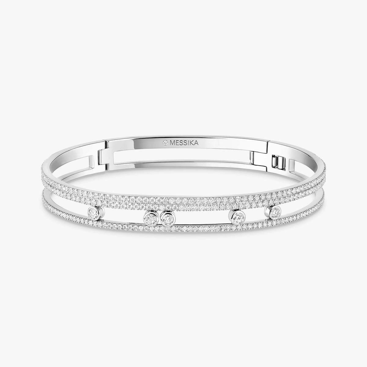 Move Romane密镶钻石细手镯 White Gold Diamond For Her Bracelet 13914-WG