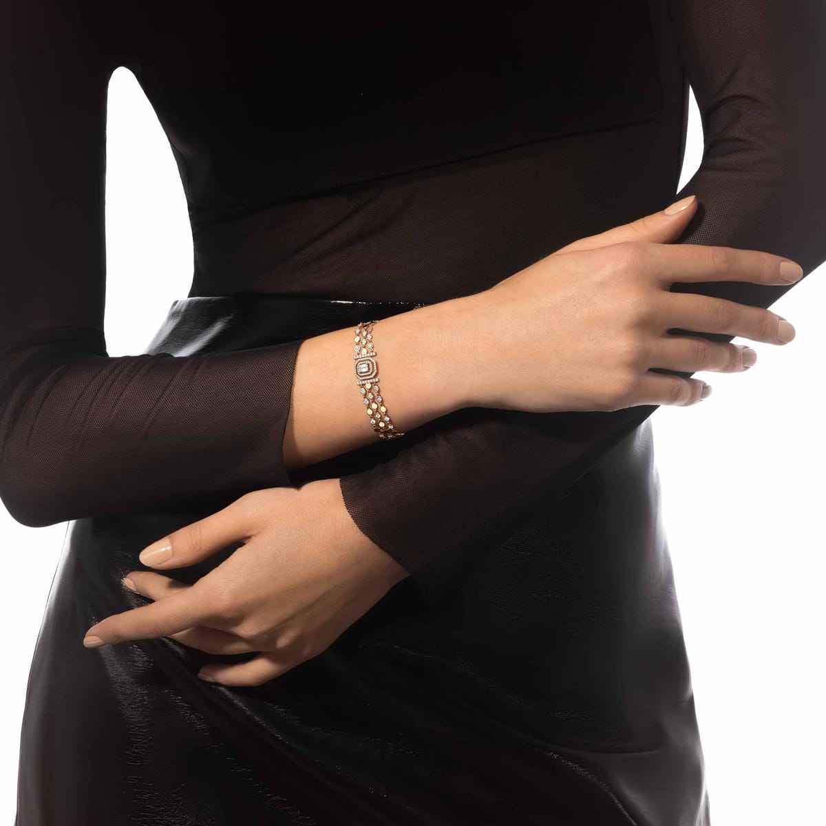 D-Vibes多圈手链 Yellow Gold Diamond For Her Bracelet 12433-YG