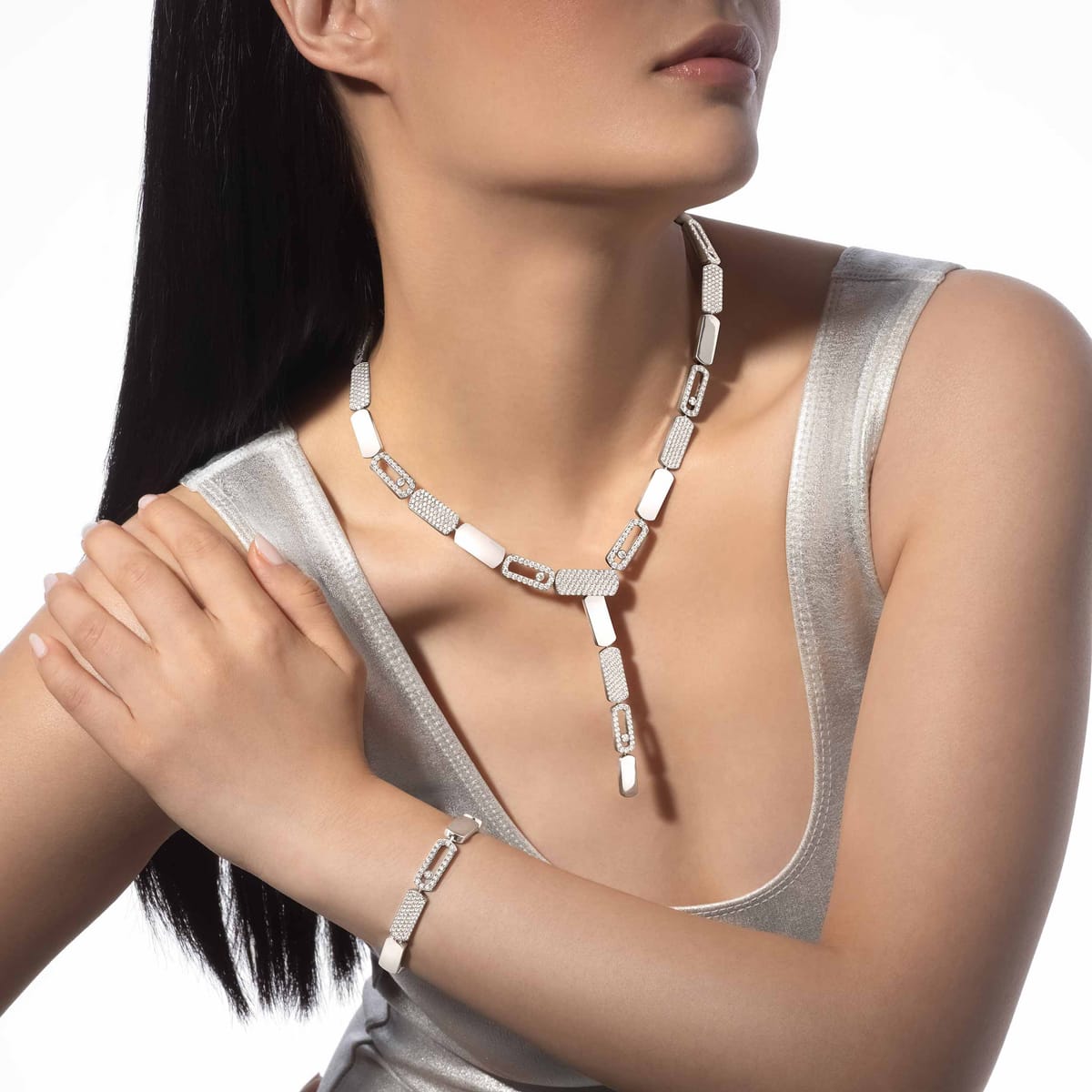 Imperial Move 大号款 White Gold Diamond For Her Bracelet 13790-WG