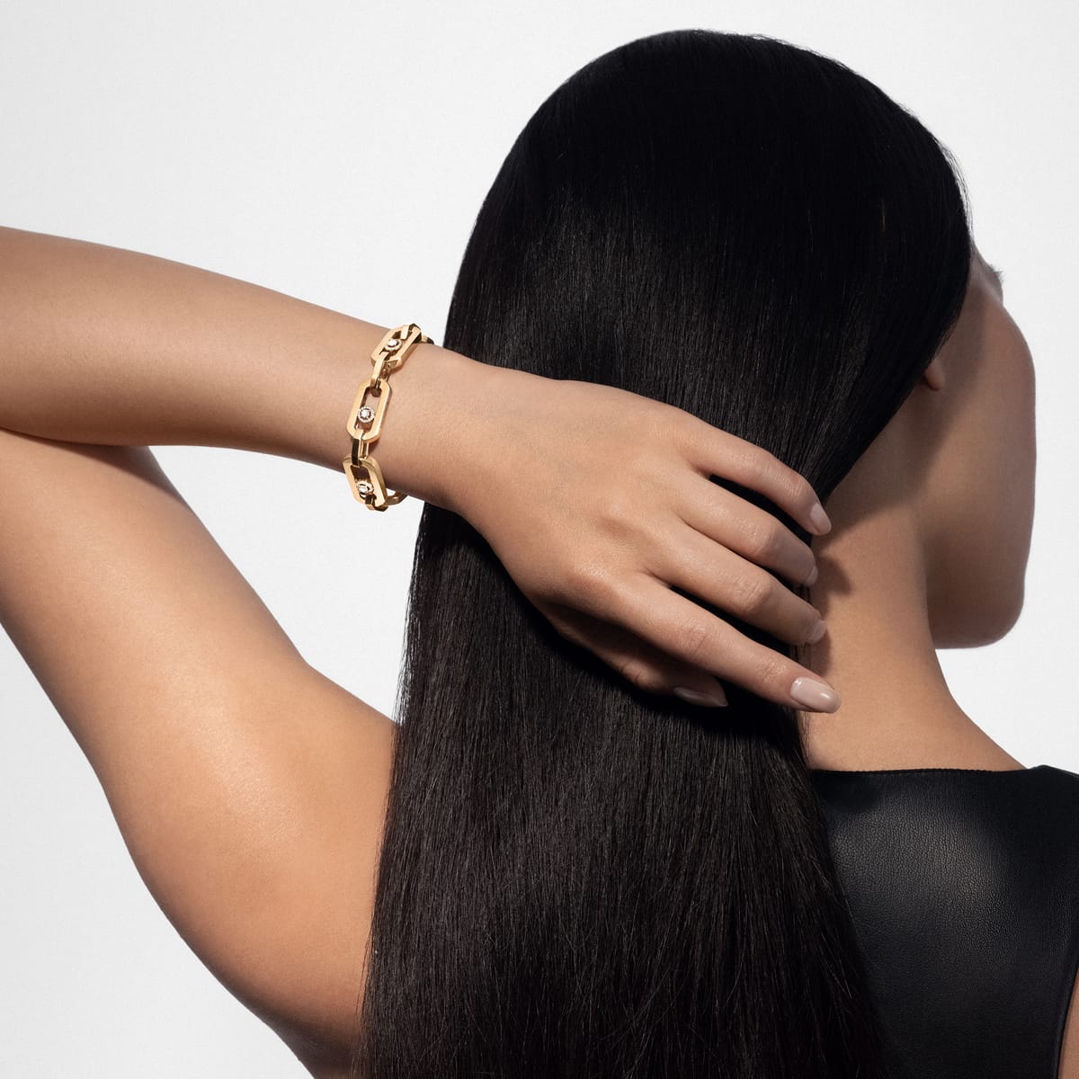 So Move珠宝作品,超大号款 Yellow Gold Diamond For Her Bracelet 13133-YG