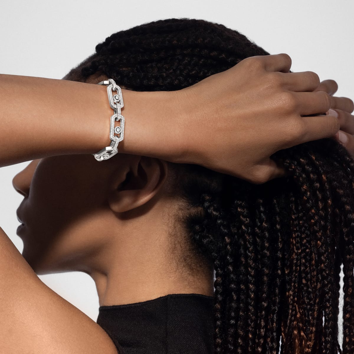 So Move密镶钻石超大号款 White Gold Diamond For Her Bracelet 12942-WG
