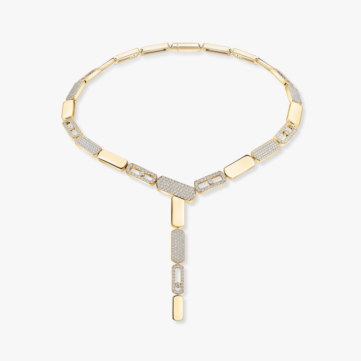Imperial Move领带式项链 小号款 Yellow Gold Diamond For Her Necklace 14220-YG