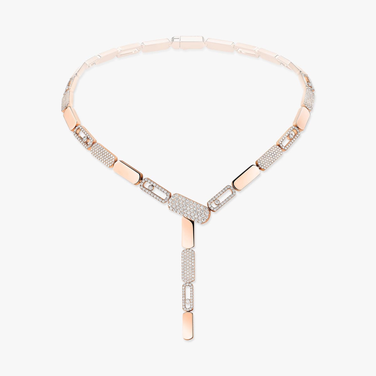Imperial Move领带式项链 大号款 Pink Gold Diamond For Her Necklace 13726-PG