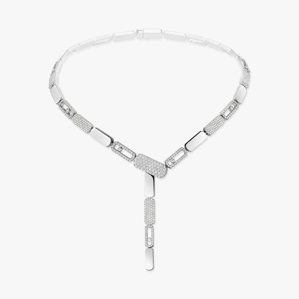 Imperial Move领带式项链 大号款 White Gold Diamond For Her Necklace 13726-WG