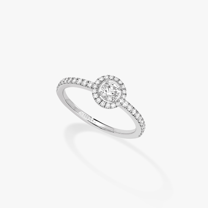 Joy圆形钻石 0.25克拉 白金 钻石  她的珍礼 戒指 04163-WG