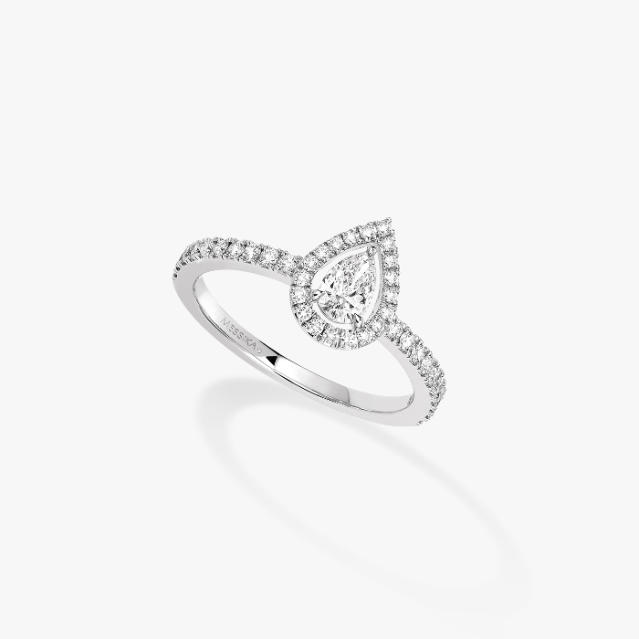 Bague Femme Or Blanc Diamond Joy Diamant Poire 0,25ct 05220-WG