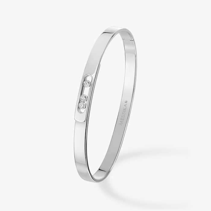 Bracelet Mixte Or Blanc Diamond Bangle Move Noa PM 11640-WG