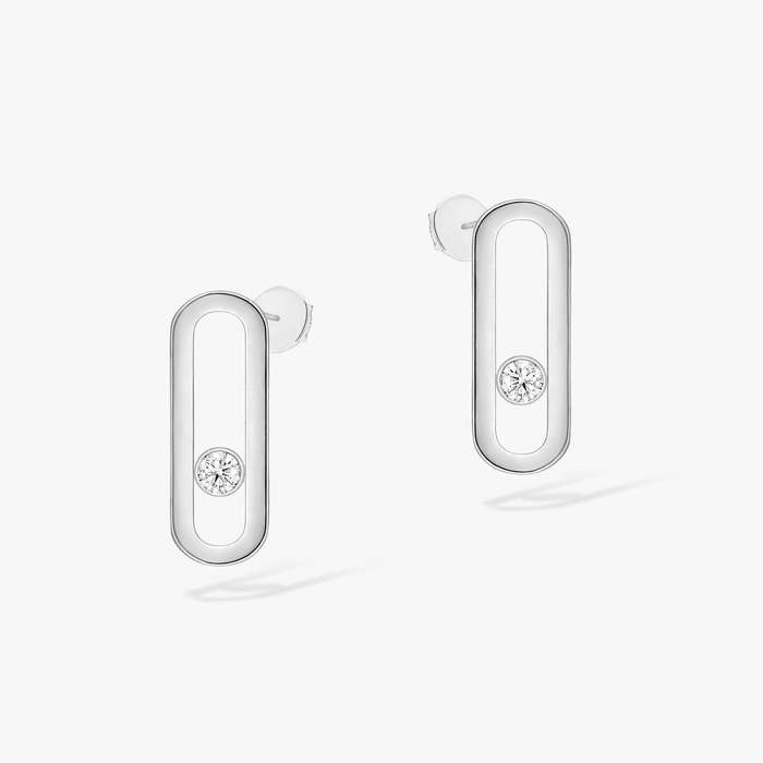 Move Uno 白金 钻石  她的珍礼 耳环 12182-WG