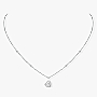 Joy Cœur项链，镶嵌0.15克拉心形钻石 白金 钻石  她的珍礼 项链 11437-WG