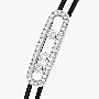 MESSIKA梅西卡CARE(s)密镶钻石黑色绳圈 白金 钻石  她的珍礼 手链 14141-WG