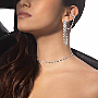 D-Vibes项链 小号款 白金 钻石  她的珍礼 项链 12351-WG