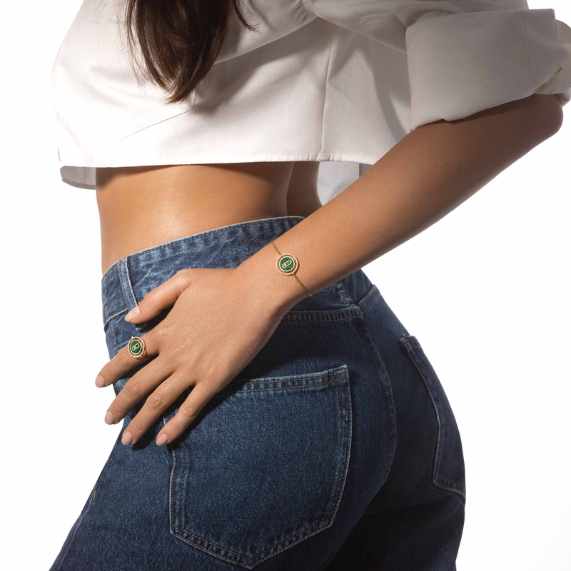 Anillo Lucky Move PM Malaquita