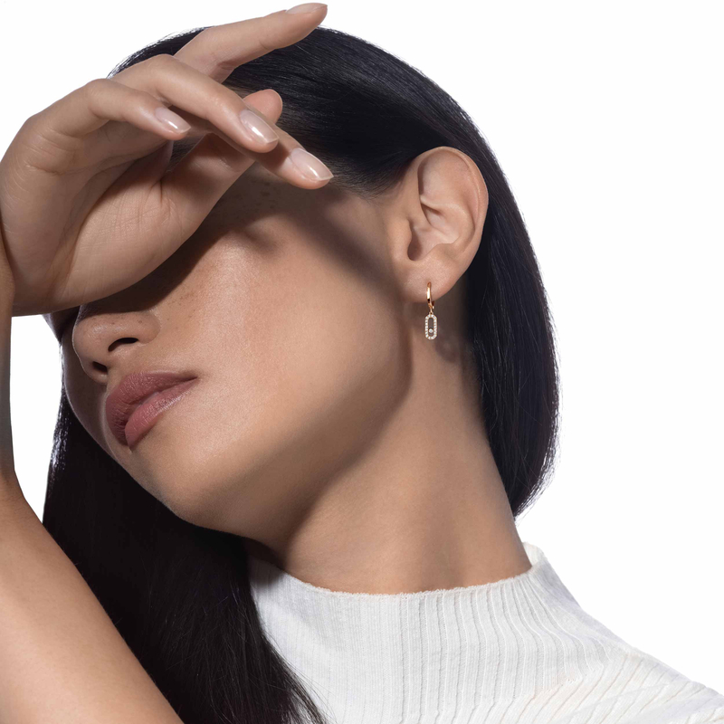 Pendiente individual de aro Move Uno