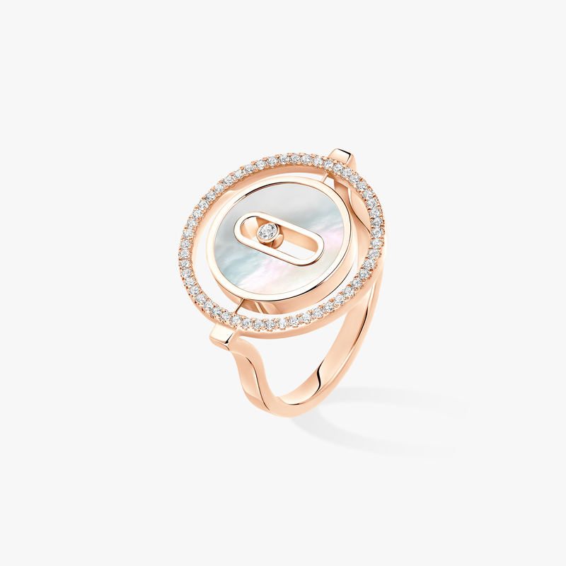 Anillo Lucky Move PM Nácar blanco