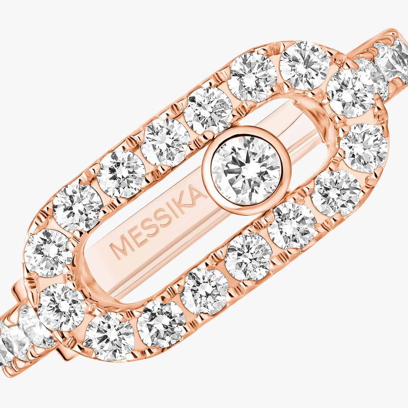 Pendiente de clip Move Uno con pavé