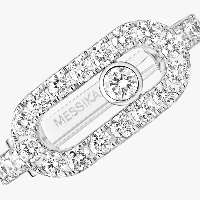 Pendiente de clip Move Uno con pavé