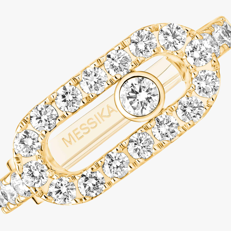 Pendiente de clip Move Uno con pavé