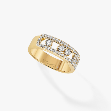 Move Noa密镶钻石 Yellow Gold Diamond For Her Ring 06129-YG