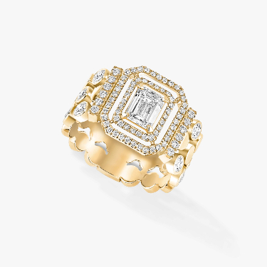 D-Vibes多圈戒指 黄金 钻石  她的珍礼 戒指 12445-YG