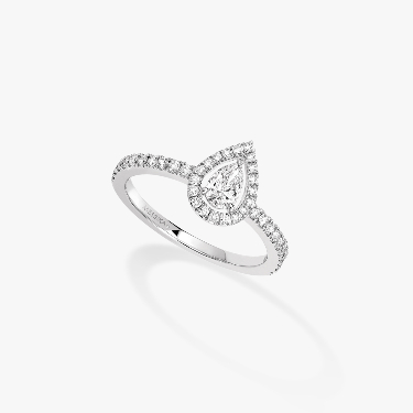 Bague Femme Or Blanc Diamond Joy Diamant Poire 0,25ct 05220-WG