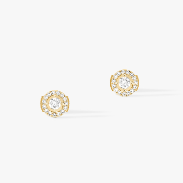 Boucles d'oreilles Femme Or Jaune Diamond Joy Diamants Ronds 0,10ct x 2 06991-YG