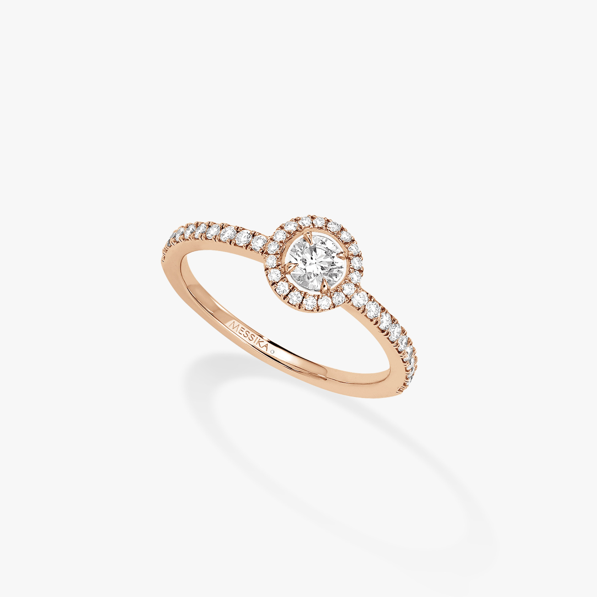 Joy圆形钻石 0.25克拉 玫瑰金 钻石  她的珍礼 戒指 04163-PG