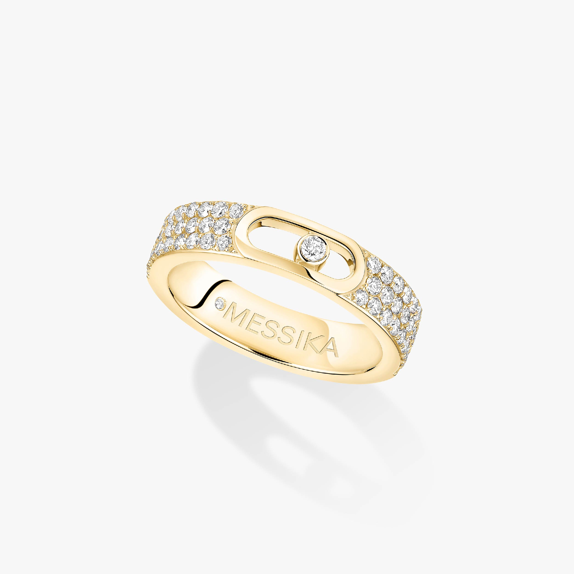 Move Joaillerie 密镶钻石结婚戒指 黄金 钻石  她的珍礼 戒指 13555-YG