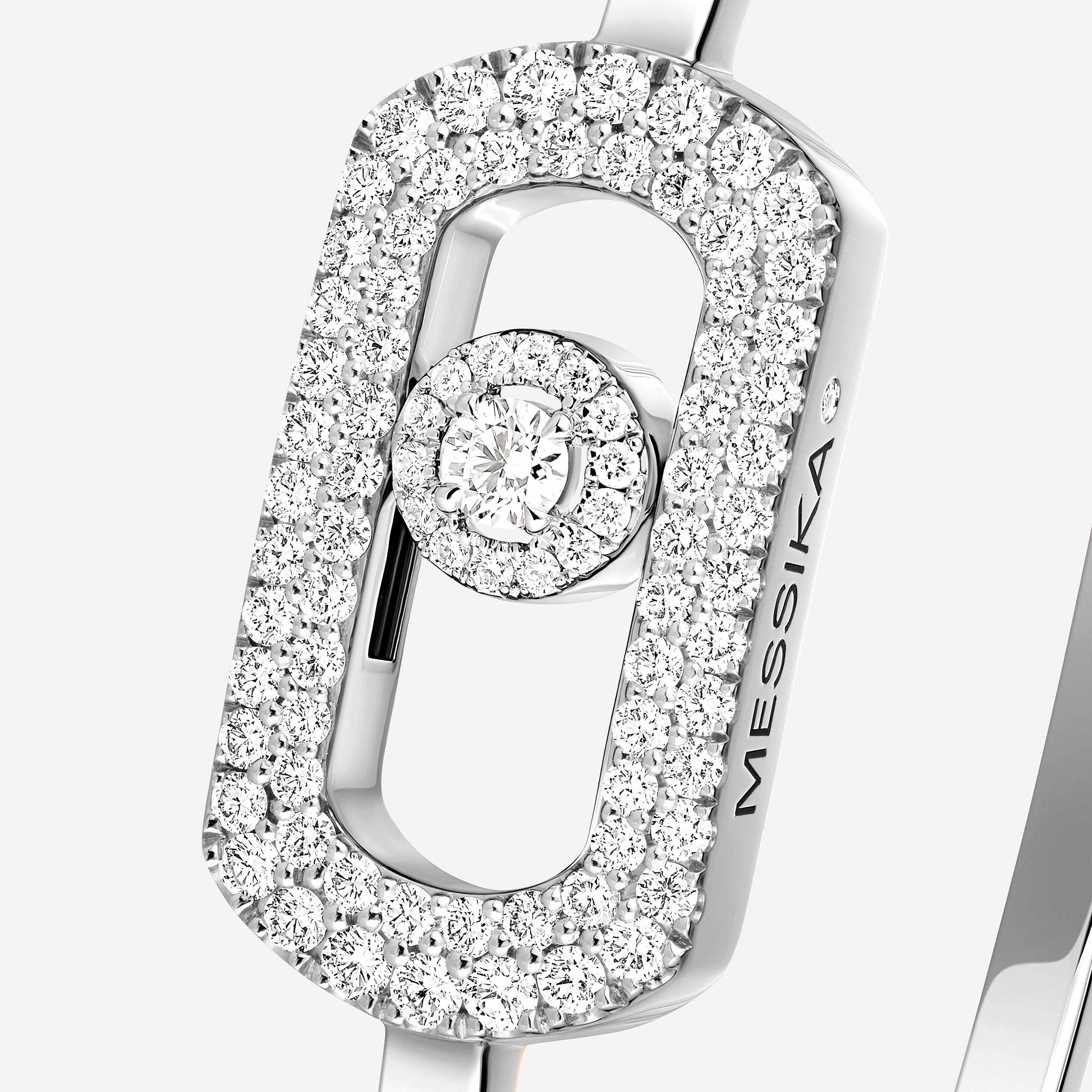 So Move密镶手镯 White Gold Diamond For Her Bracelet 13428-WG